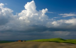 landscape with stormy sky